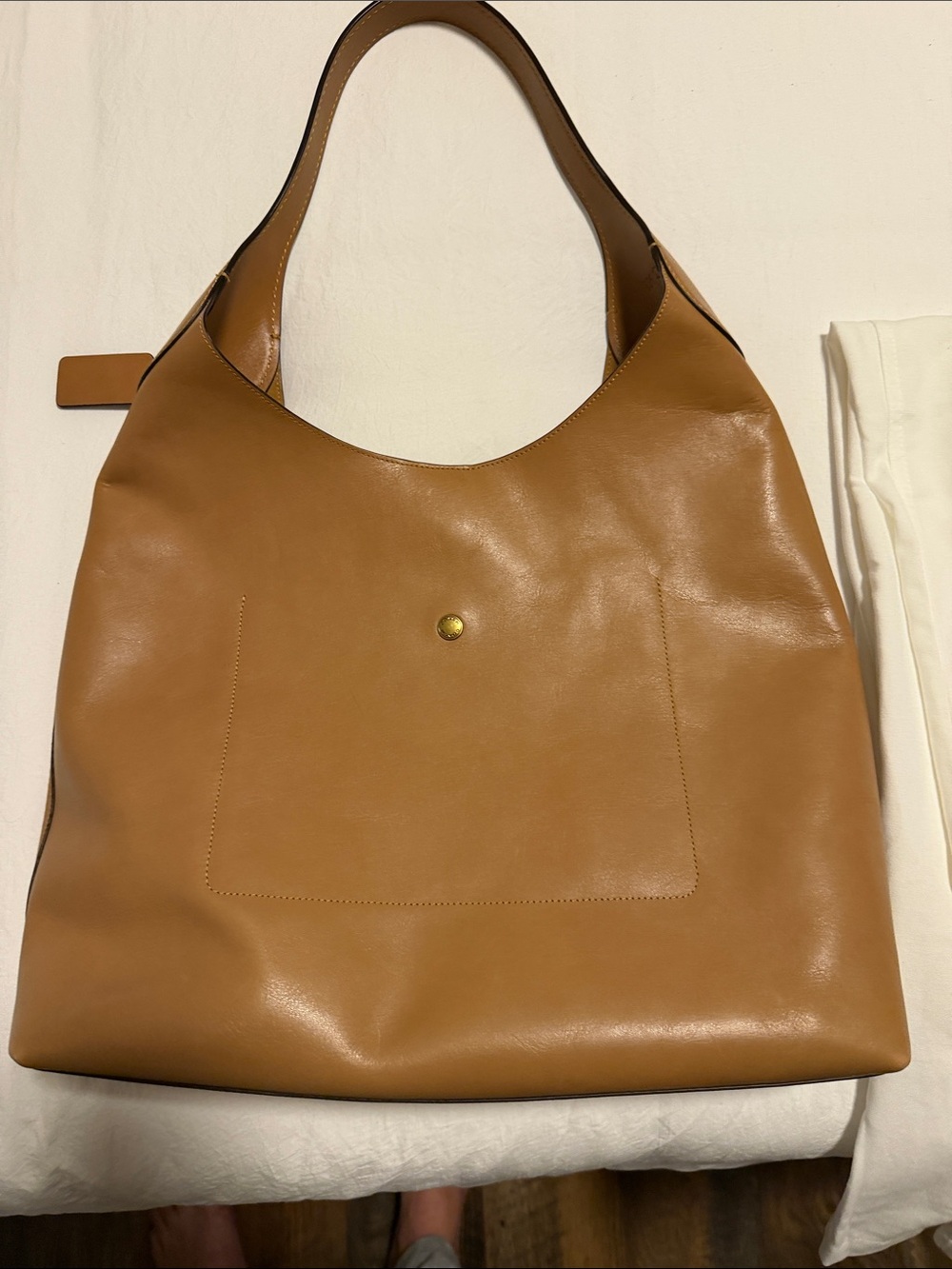 Coach Brooklyn 39 Tan Leather Shoulder Tote - Picture 10 of 16